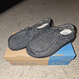 Boys Hey Dude Wally Gray Casual Shoes